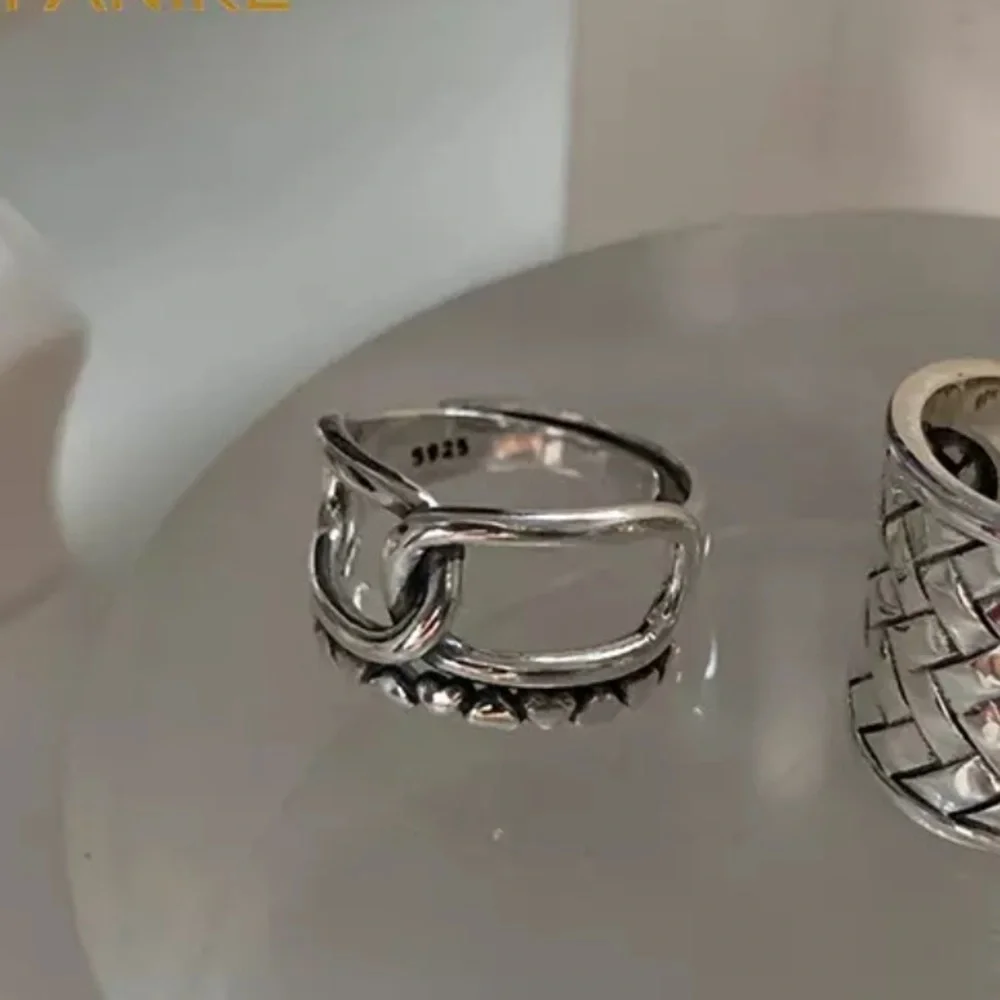 ⚡️Insta twisted hollow sterling silver open ring - Picture 4 of 4